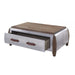 Acme Furniture - Brancaster Coffee Table in Antique Oak and Aluminum - 82855 - GreatFurnitureDeal