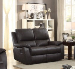 Homelegance - Greeley Double Reclining Loveseat - 8325BLK-2 - GreatFurnitureDeal