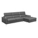 Homelegance - Ashland 2-Piece Sectional with Right Chaise in Gray - 9408DGY*SC - GreatFurnitureDeal