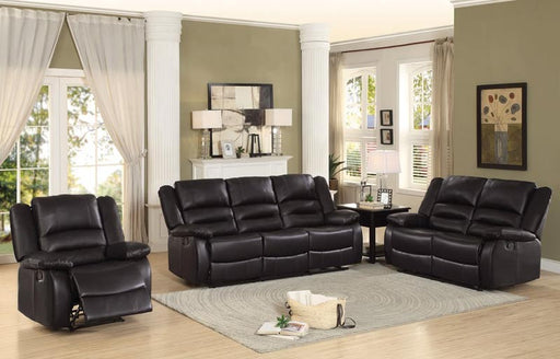 Homelegance - Jarita 3 Piece Reclining Living Room Set - 8329BRW-3SET - GreatFurnitureDeal
