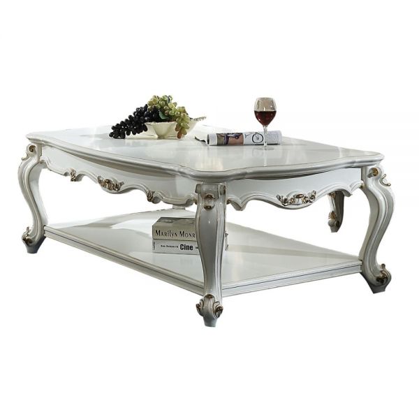 Acme Furniture - Picardy II Coffee Table in Antique Pearl - 83460 - GreatFurnitureDeal