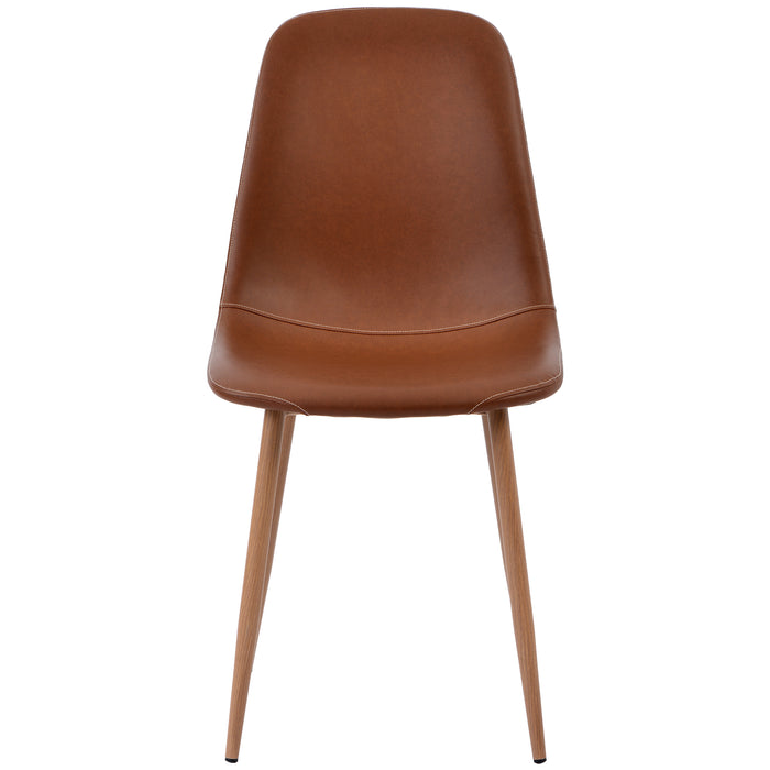 GFD Home - PJ--SEAT-- Dining chair, PU, Yellow - GreatFurnitureDeal