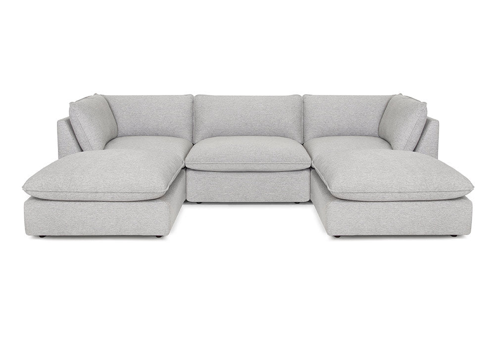 Stationary Sectional Sofa Marble