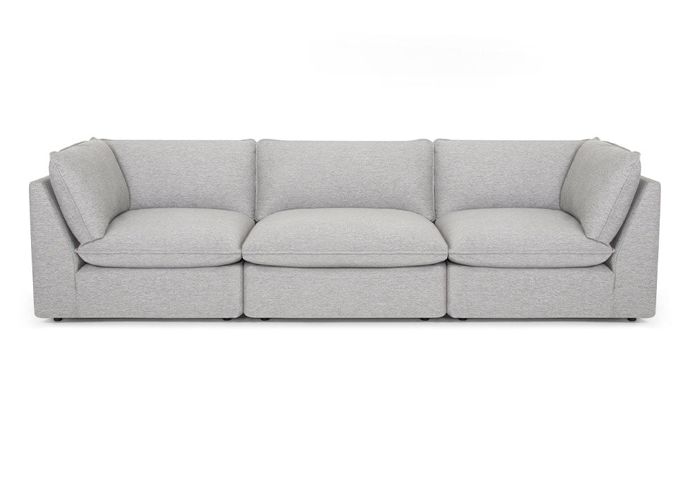 Franklin Furniture - Boston 3 Piece Stationary Sectional Sofa Marble - 835 BOSTON-3057-07