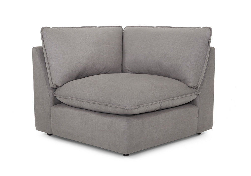 Franklin Furniture - Boston 5 Piece Stationary Sectional Sofa Slate - 835-03-01-03-01-18-SLATE