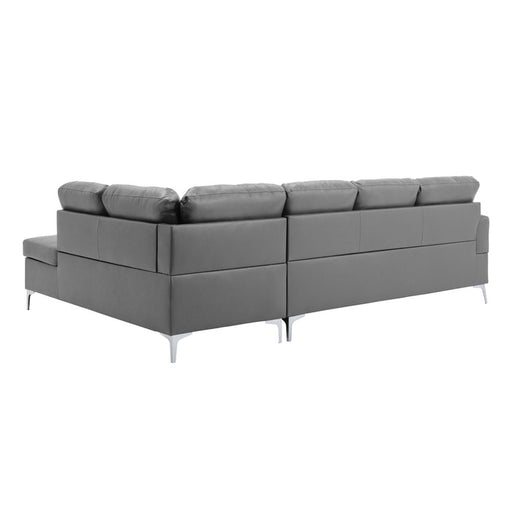 Homelegance - Barrington 2 Piece Sectional in Grey - 8378GRY - GreatFurnitureDeal