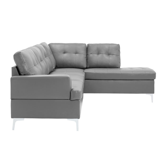 Homelegance - Barrington 2 Piece Sectional in Grey - 8378GRY