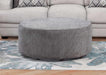 Franklin Furniture - 837 Olive Round Ottoman in Kimber Charcoal - 77918-3025-06 Kimber Charcoal - GreatFurnitureDeal
