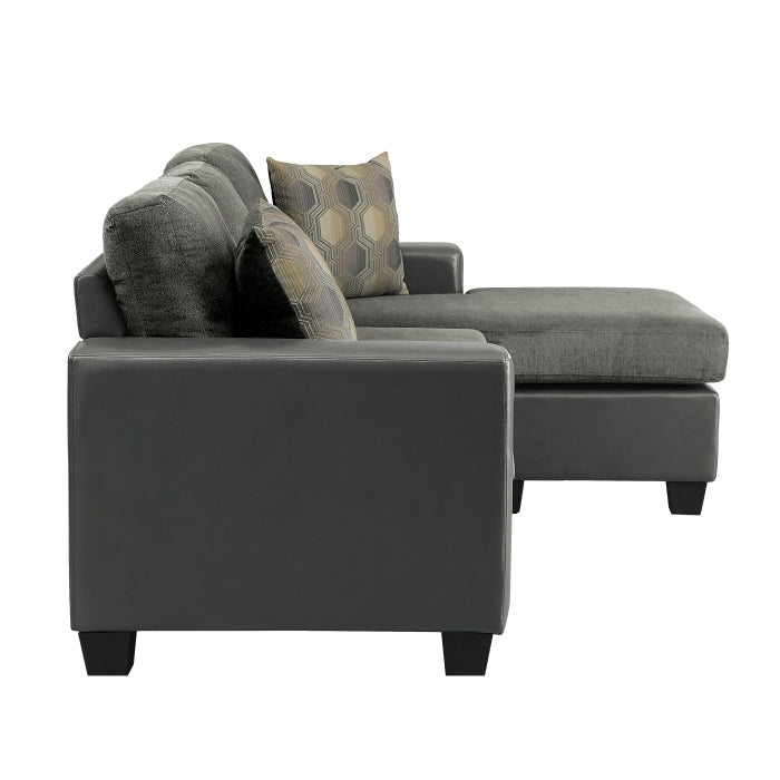 Homelegance - Slater Reversible Sofa Chaise in Gray - 8401GY-3SC