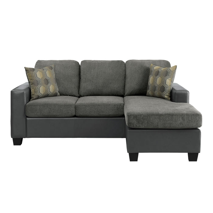 Homelegance - Slater Reversible Sofa Chaise in Gray - 8401GY-3SC - GreatFurnitureDeal