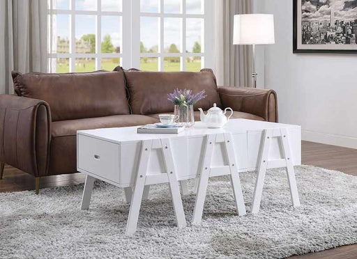 Acme Furniture - Lonny White Coffee Table - 84155