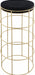 Meridian Furniture - Rebar Velvet Bar Stool Set of 2 in Black - 941Black-C - GreatFurnitureDeal