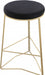 Meridian Furniture - Tres Velvet Counter Stool Set of 2 in Black - 942Black-C - GreatFurnitureDeal