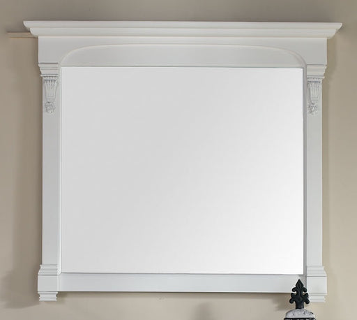 James Martin Furniture - Brookfield 47.25" Mirror in Bright White - 147-M47-BW - GreatFurnitureDeal