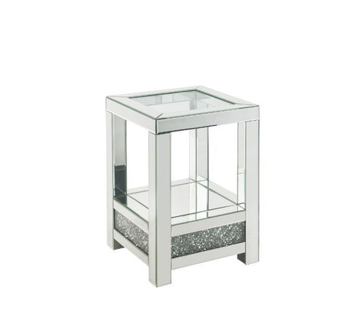 Acme Furniture - Noralie End Table in Mirrored - 84722 - GreatFurnitureDeal