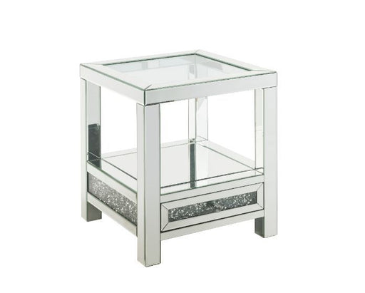Acme Furniture - Noralie End Table in Mirrored - 84732 - GreatFurnitureDeal