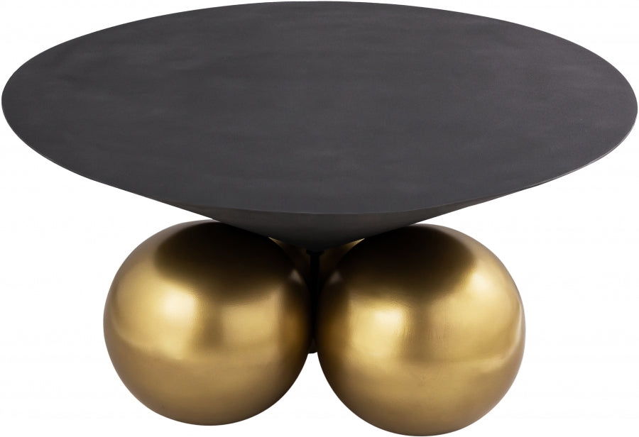 Meridian Furniture - Naples Coffee Table in Brushed Brass - 265-C - GreatFurnitureDeal