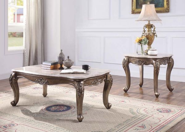 Acme Furniture - Jayceon 3 Piece Occasional Table Set in Marble - 84865-3SET - GreatFurnitureDeal