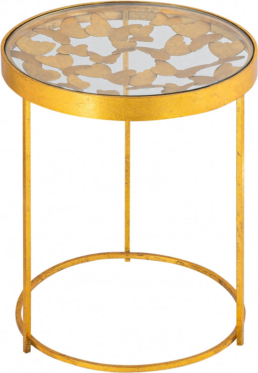 Meridian Furniture - Butterfly End Table in Gold - 470-E - GreatFurnitureDeal