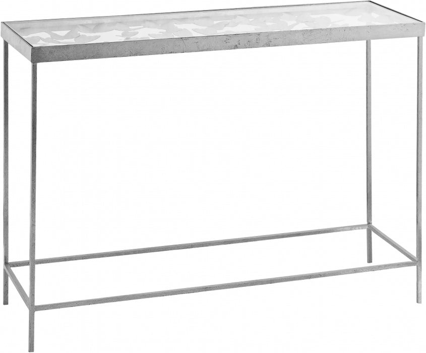 Meridian Furniture - Butterfly Console Table in Silver - 471-T - GreatFurnitureDeal