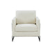 GFD Home - Modrest Prince Contemporary Cream & Black Fabric Accent Chair - GreatFurnitureDeal