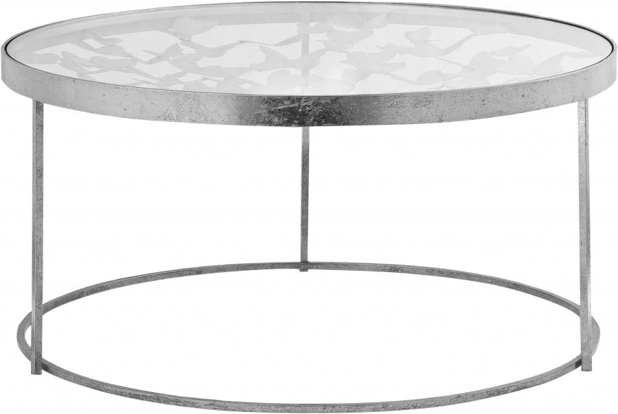 Meridian Furniture - Butterfly Coffee Table in Silver - 471-C