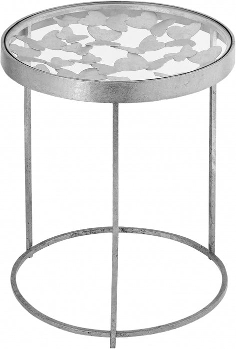 Meridian Furniture - Butterfly End Table in Silver - 471-E