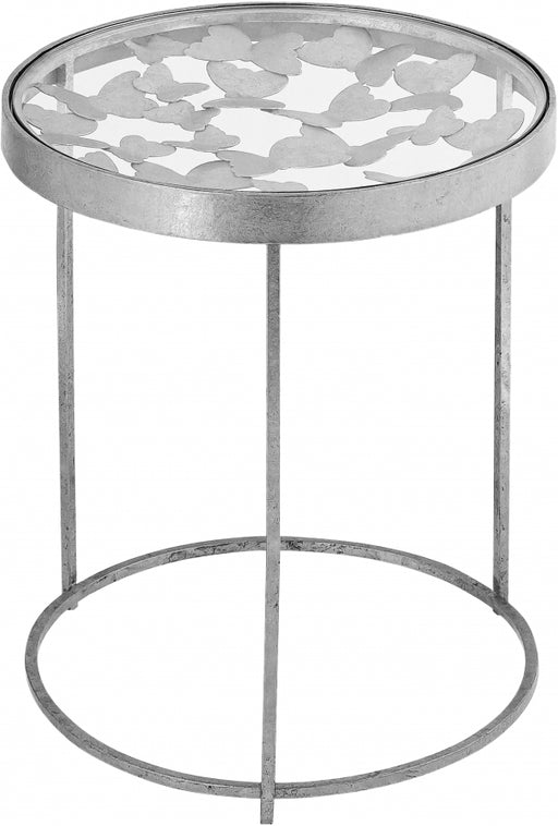 Meridian Furniture - Butterfly End Table in Silver - 471-E - GreatFurnitureDeal
