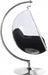 Meridian Furniture - Luna Acrylic Swing Bubble Accent Chair in Black - 507Black - GreatFurnitureDeal