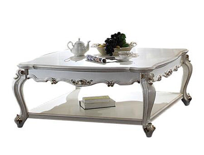 Acme Furniture - Picardy Coffee Table in Antique Pearl - 85460 - GreatFurnitureDeal
