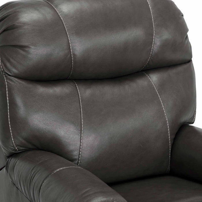 Franklin Furniture - Caliber Leather Recliner in Antigua Dark Gray - 8566-LM 92-04 - GreatFurnitureDeal