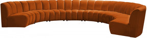 Meridian Furniture - Infinity Modular 8 Piece Sectional in Cognac - 638Cognac-8PC - GreatFurnitureDeal