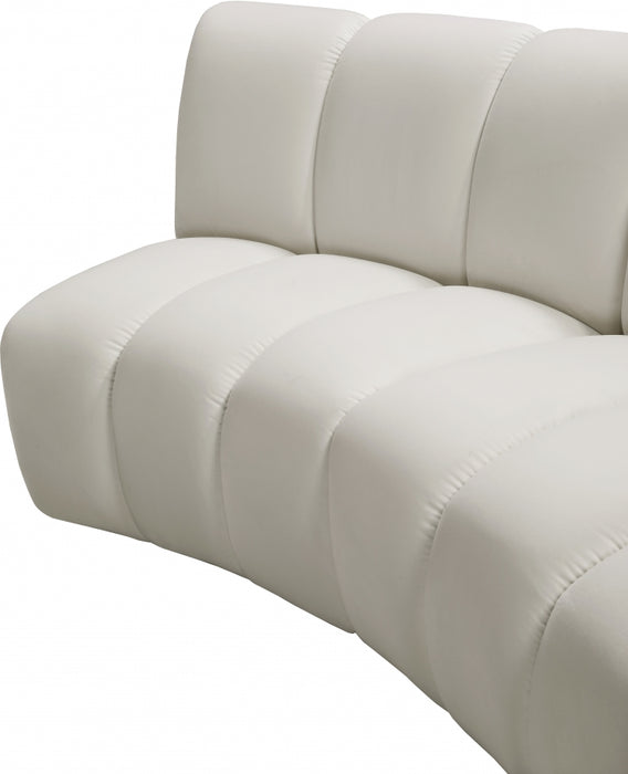 Meridian Furniture - Infinity Modular 8 Piece Sectional in Cream - 638Cream-8PC - GreatFurnitureDeal