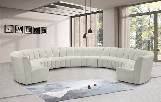 Meridian Furniture - Infinity 10 Piece Modular Sectional in Cream - 638Cream-10PC - GreatFurnitureDeal