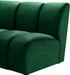 Meridian Furniture - Infinity 11 Piece Modular Sectional in Green - 638Green-11PC - GreatFurnitureDeal