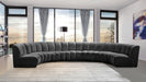 Meridian Furniture - Infinity Modular 7 Piece Sectional in Grey - 638Grey-7PC - GreatFurnitureDeal