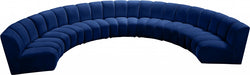 Meridian Furniture - Infinity Modular 7 Piece Sectional in Navy - 638Navy-7PC - GreatFurnitureDeal
