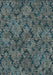 KAS Oriental Rugs - Provence Salte Blue Damask Area Rugs - KAS8611 - GreatFurnitureDeal