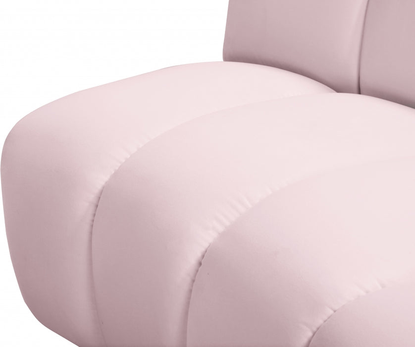 Meridian Furniture - Infinity 12 Piece Modular Sectional in Pink - 638Pink-12PC - GreatFurnitureDeal