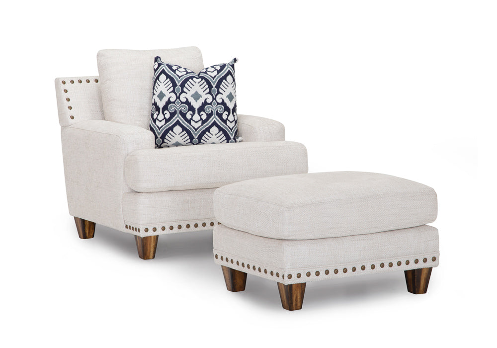 Franklin Furniture - Brynwood Ottoman for the in Porcelain - 86418-3932-29 - GreatFurnitureDeal