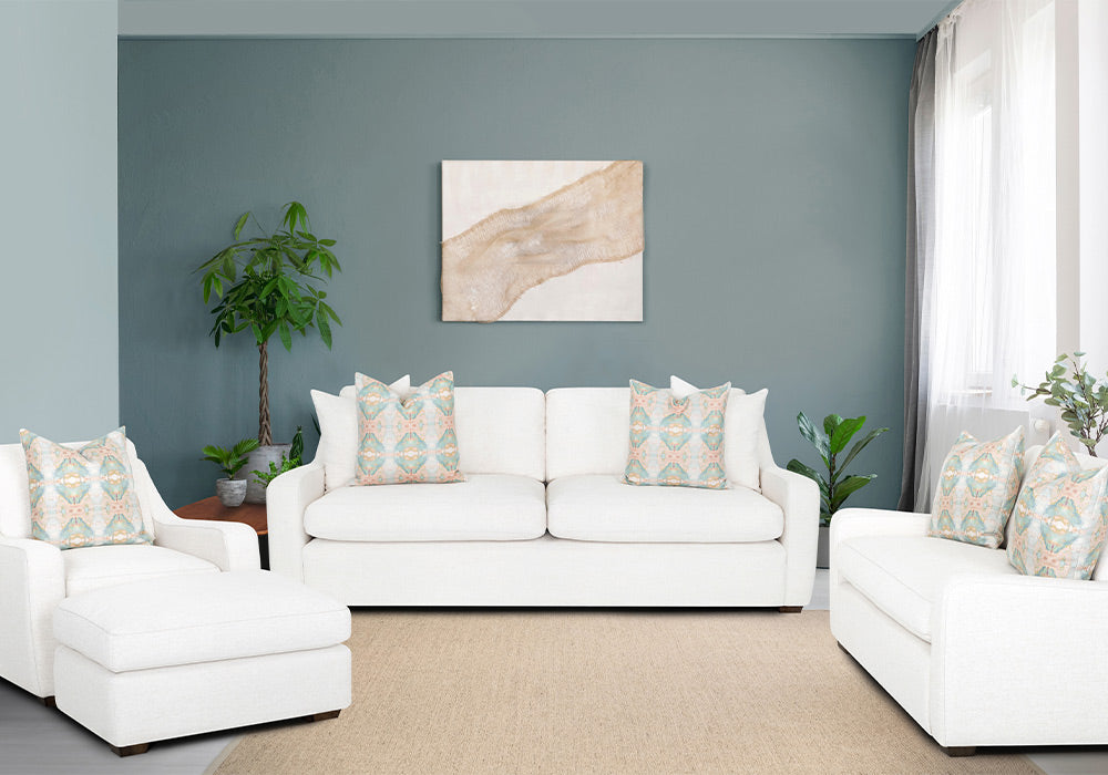 Franklin Furniture - Stafford Sofa in Flax - 86540-Coral