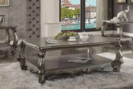 Acme Furniture - Versailles Antique Platinum Coffee Table - 86820 - GreatFurnitureDeal