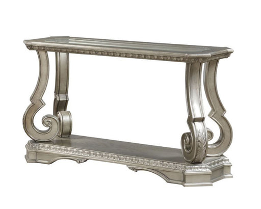 Acme Furniture - Northville Antique Champagne & Clear Glass Sofa Table - 86933