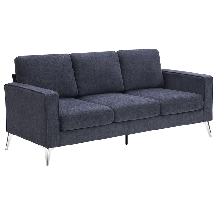 GFD Home -[VIDEO provided] [New]Modern 3-Piece Sofa Sets with Sturdy Metal Legs,Chenille Upholstered Couches Sets Including 3-Seat Sofa, Loveseat and Single Chair for Living Room Furniture Set (1+2+3 Seat) - GreatFurnitureDeal