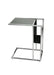 Myco Furniture - Side Table with Magazine Rack in Chrome & Black - 8705 - GreatFurnitureDeal