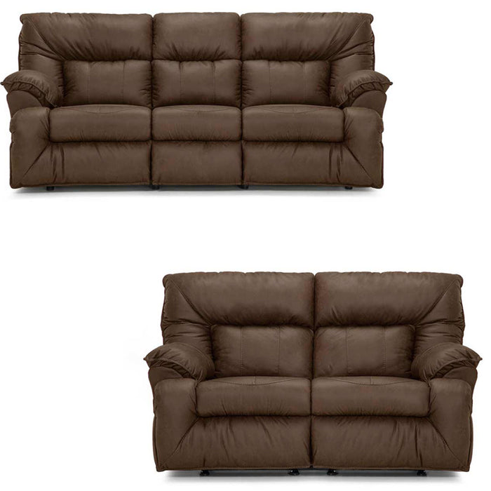 Franklin Furniture - Henson 2 Piece Reclining Sofa Set in Cocoa - 36444-423-COCOA