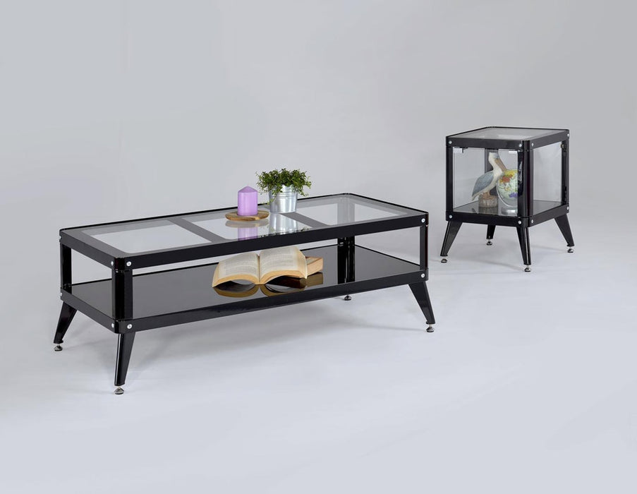 Myco Furniture - Maria 3 Piece Occasional Table Set in Black - 8721-CT-ET