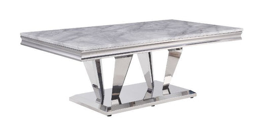 Acme Furniture - Satinka Coffee Table in Silver - 87215 - GreatFurnitureDeal