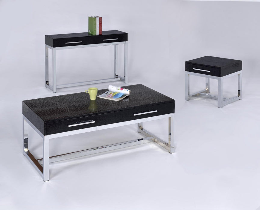 Myco Furniture - Daytona 4 Piece Occasional Table Set in Black - 8723-4SET - GreatFurnitureDeal
