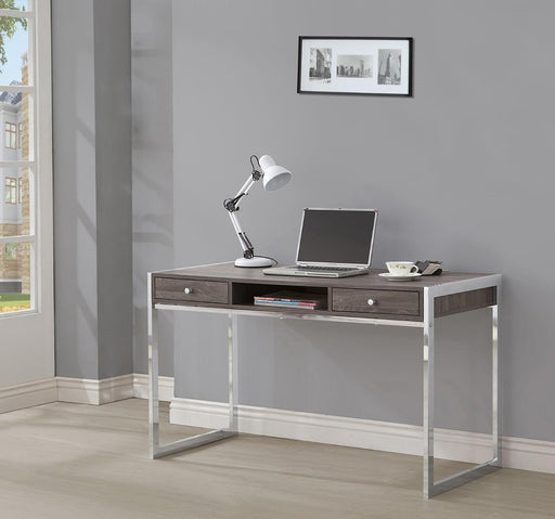 Myco Furniture - Writing Desk in Weathered Gray - 8731 - GreatFurnitureDeal